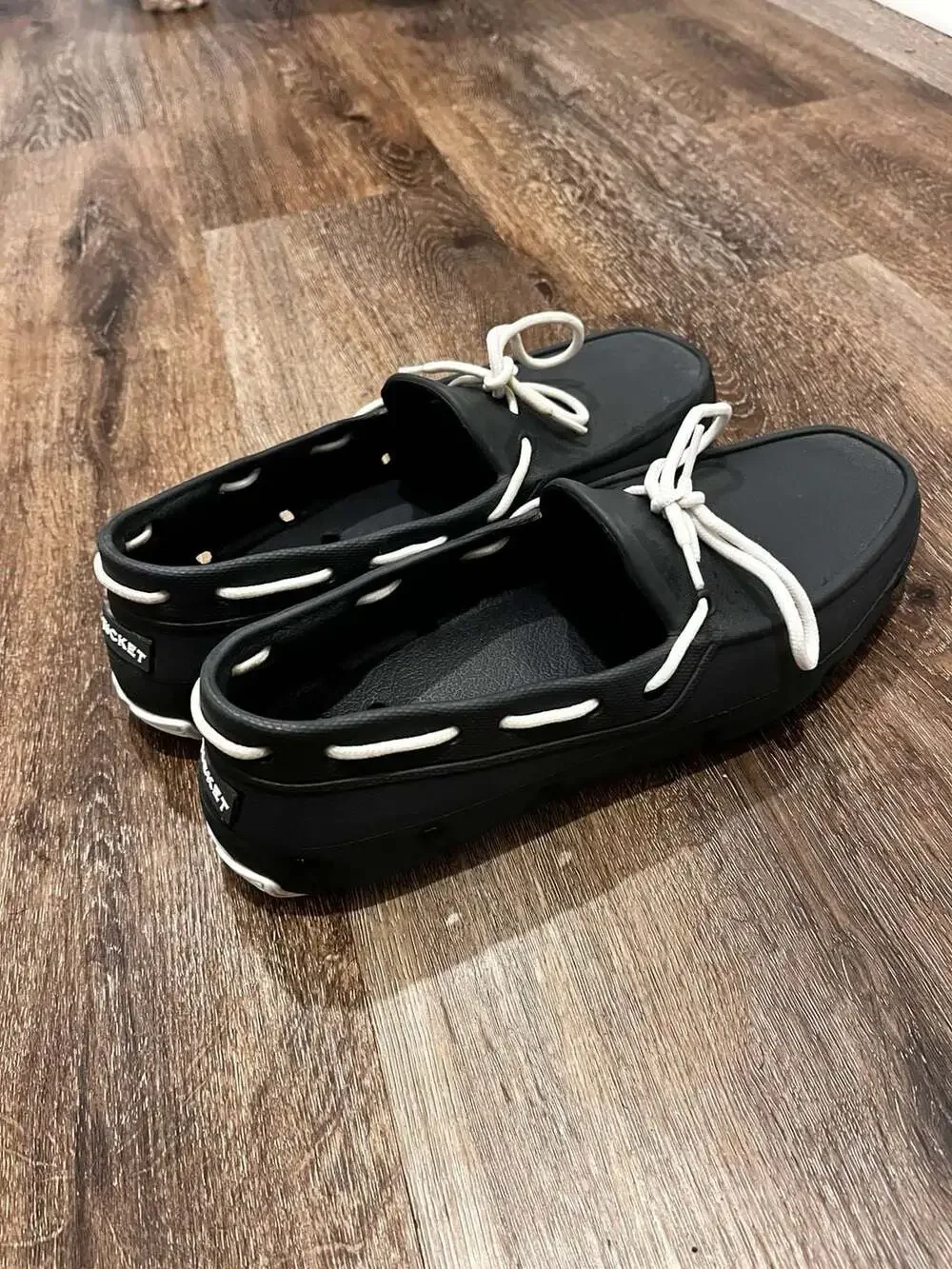 Tucket Giller Navy White Slip On Boat Deck Shoes
